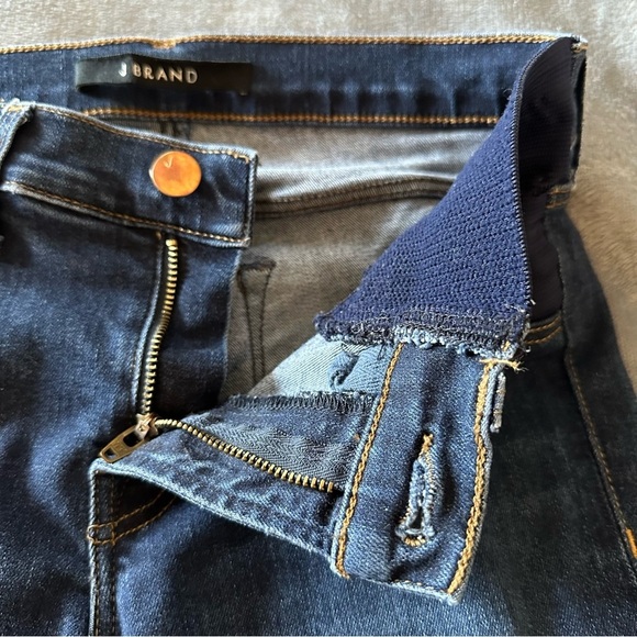 J Brand Mama J Rail FLEETING Denim Dark Wash Maternity Side Panel Jeans Size 25 - Picture 9 of 15